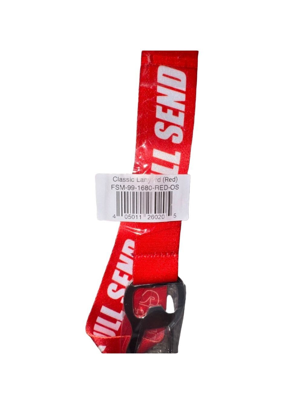 Full Send Red Logo Lanyard Keychain Key Card Holder NWT - Picture 4 of 4